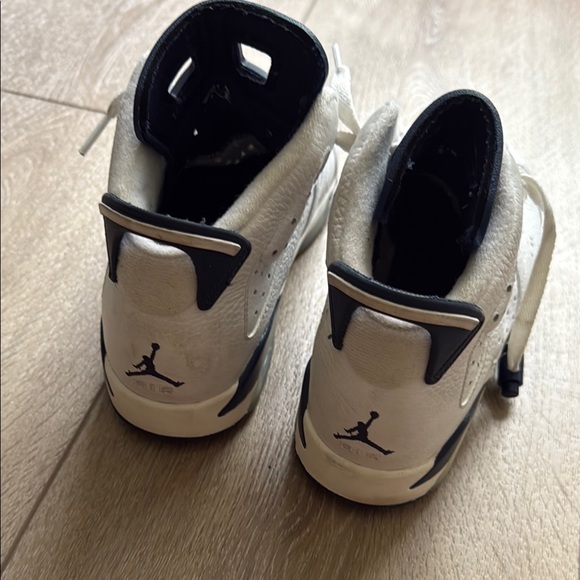 Jordan White and Black High-Top Sneakers with Strap - Picture 1 of 4